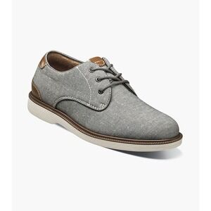 Florsheim Highland Jr Boys Oxford Shoes | Gray Canvas | Size 6.5 Big Kid